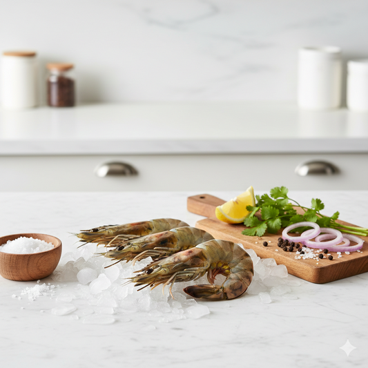 Black Tiger King Prawns 8/12 HoSo