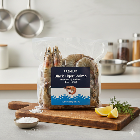 Black Tiger Shrimp 13/15 Head Less