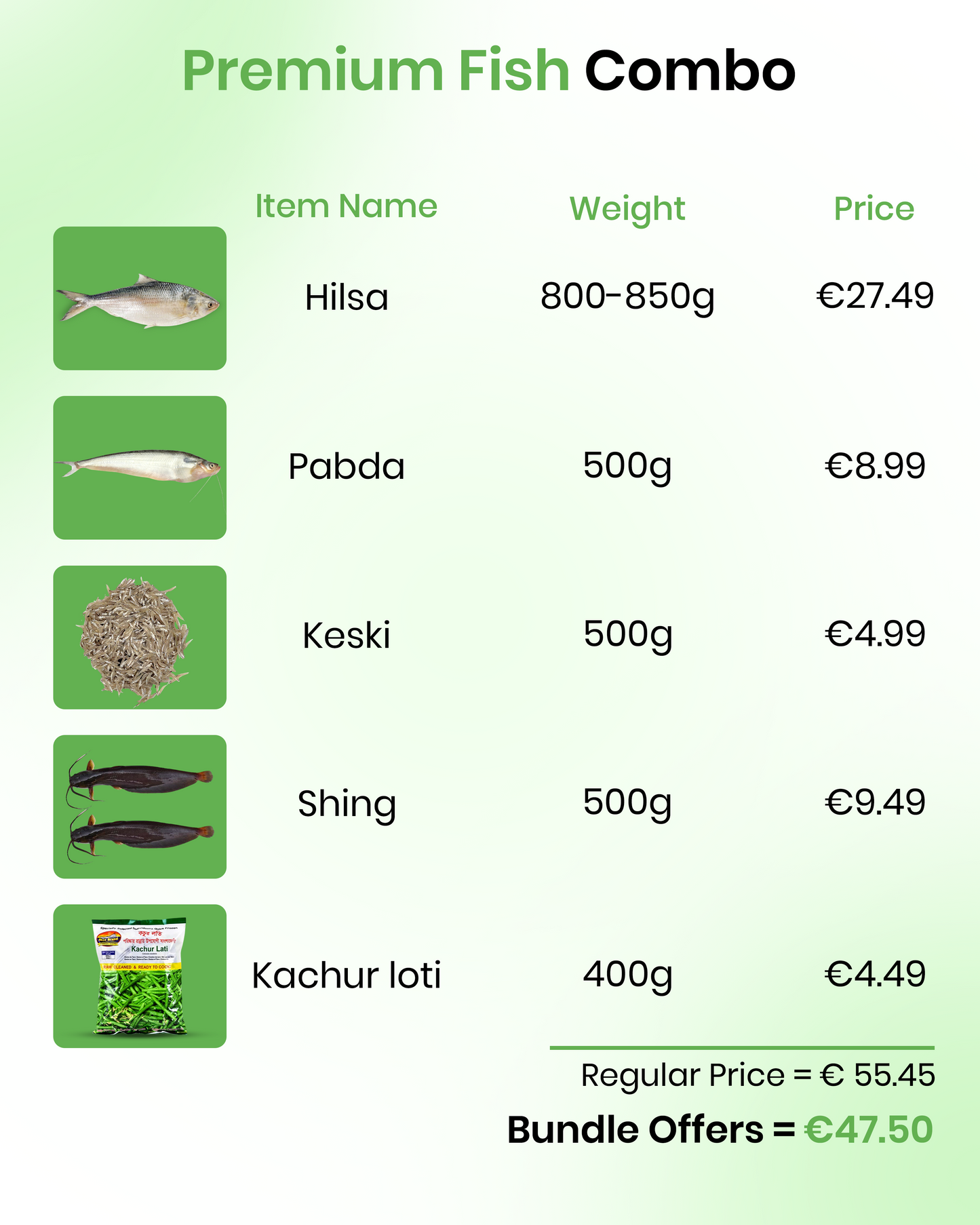 Premium Fish Combo