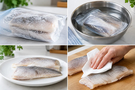 Diepvries vis veilig ontdooien in 4 stappen