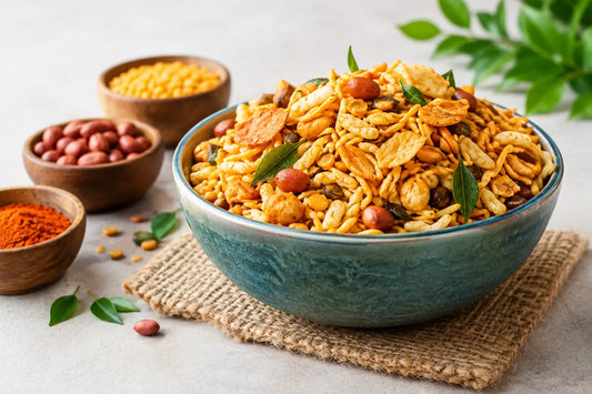 Chanachur (চানাচুর): knapperig, pittig en veelzijdig