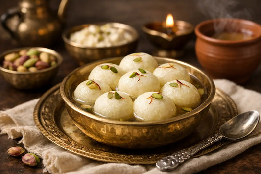 Bengali rasgolla en de smaak van thuis
