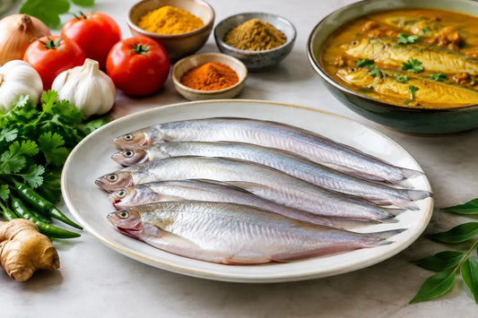 Pabda fish kiezen en bereiden voor curry