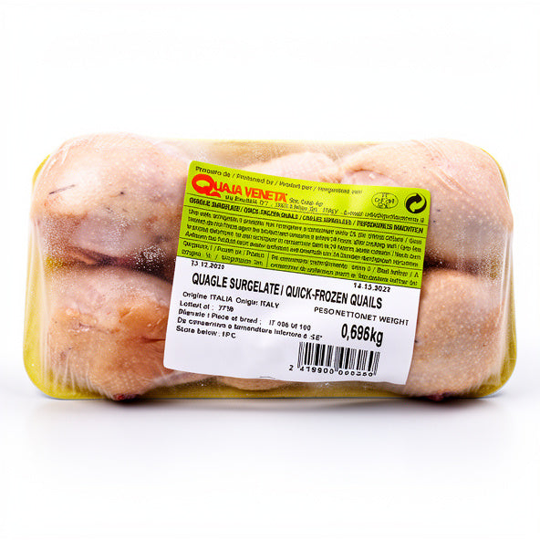 Cleand Raw Quails 4 piece in pack