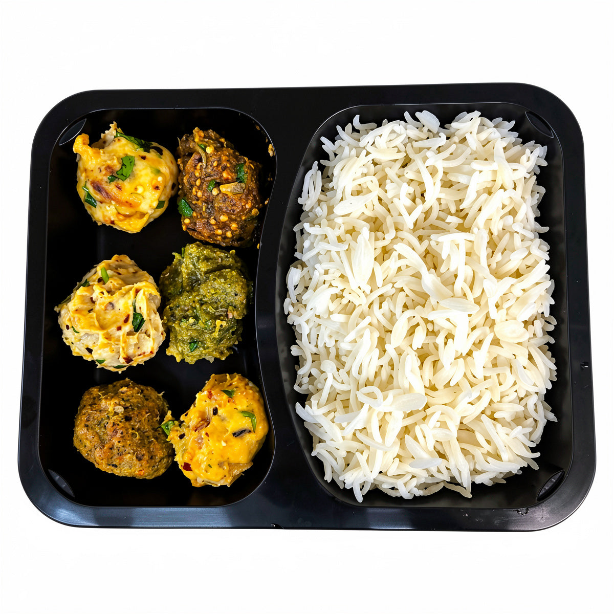 6 Types Homemade Bhorta with plain Rice