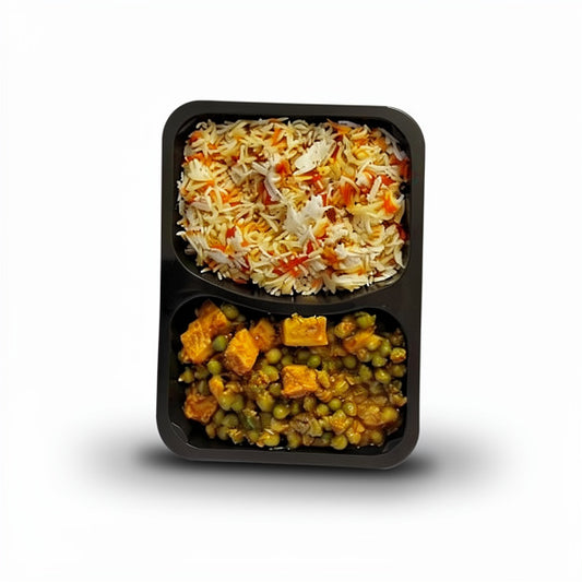 Fresh Matar Paneer With Pulaw Rice