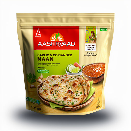 Aashirvaad Garlic Coriander Nan (Vegan)