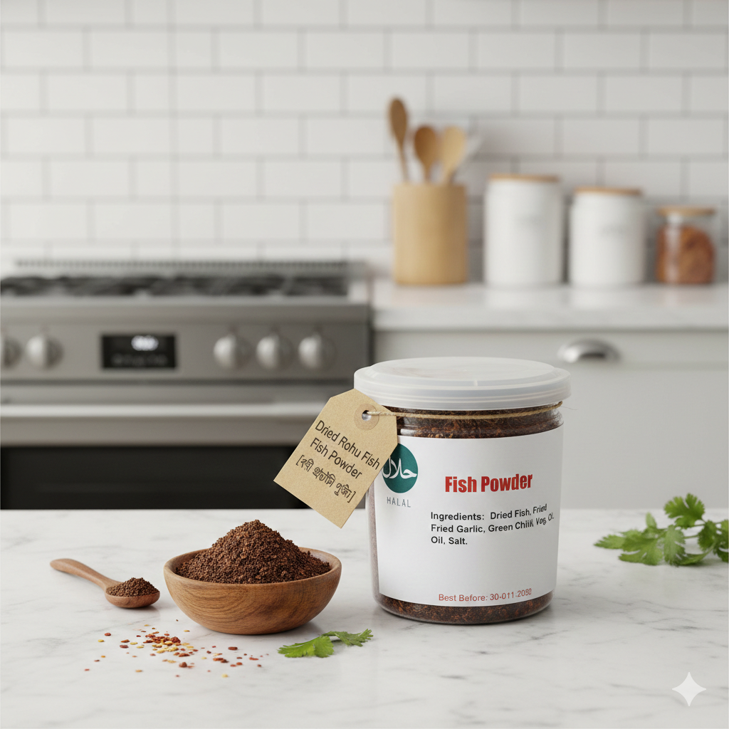 Dried Rohu Fish Powder
