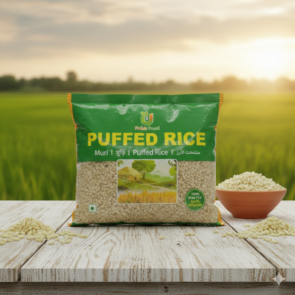 Freshfood Red Puffed Rice (Muri) 500g