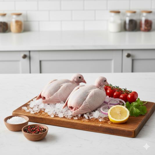 Halal Raw Young Pigeon 2 pieces ( বাচ্চা কবুতর ২টা )