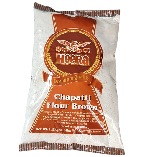 Heera Brown Chakki Atta 1kg Sunderban Asian Supermarket