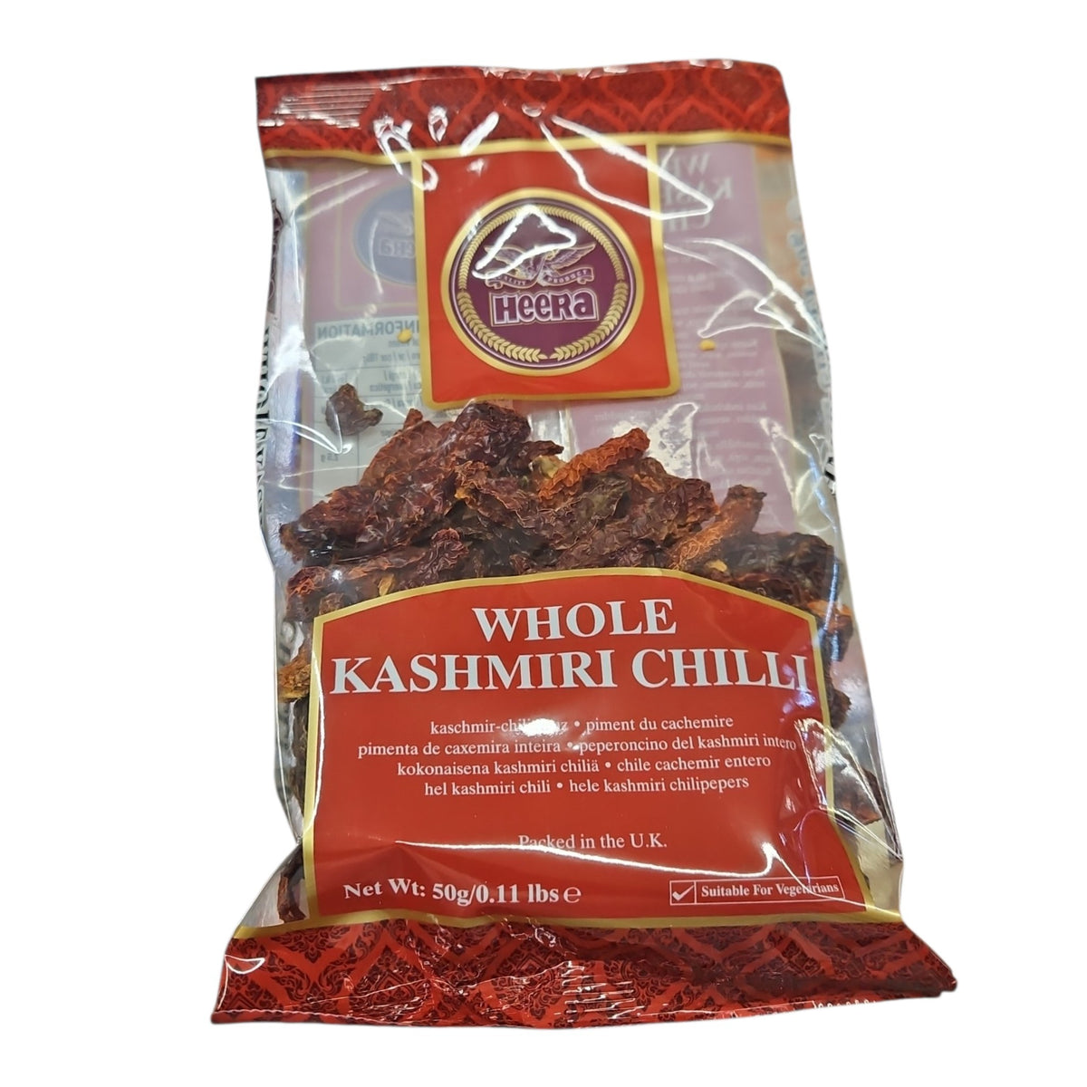 Heera Kashmiri Chillies 50gr Sunderban Asian Supermarket