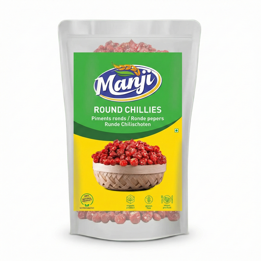 Manji Chilli Round Whole (Gundu/Borilla) - 100g