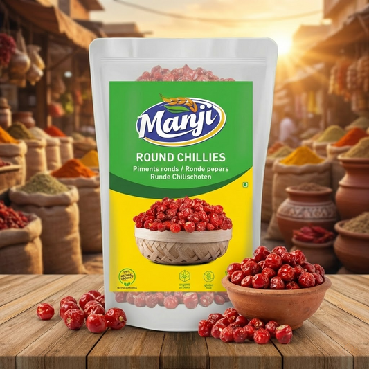 Manji Chilli Round Whole (Gundu/Borilla) - 100g
