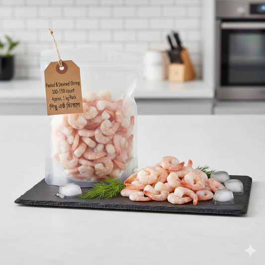 Peeled & Devined Shrimp 100-150 in 1kg