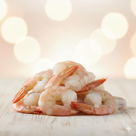 Peeled Raw Shrimp, size 26/30 in 1 kg