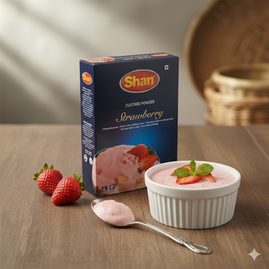Shan Strawberry Custard 200g