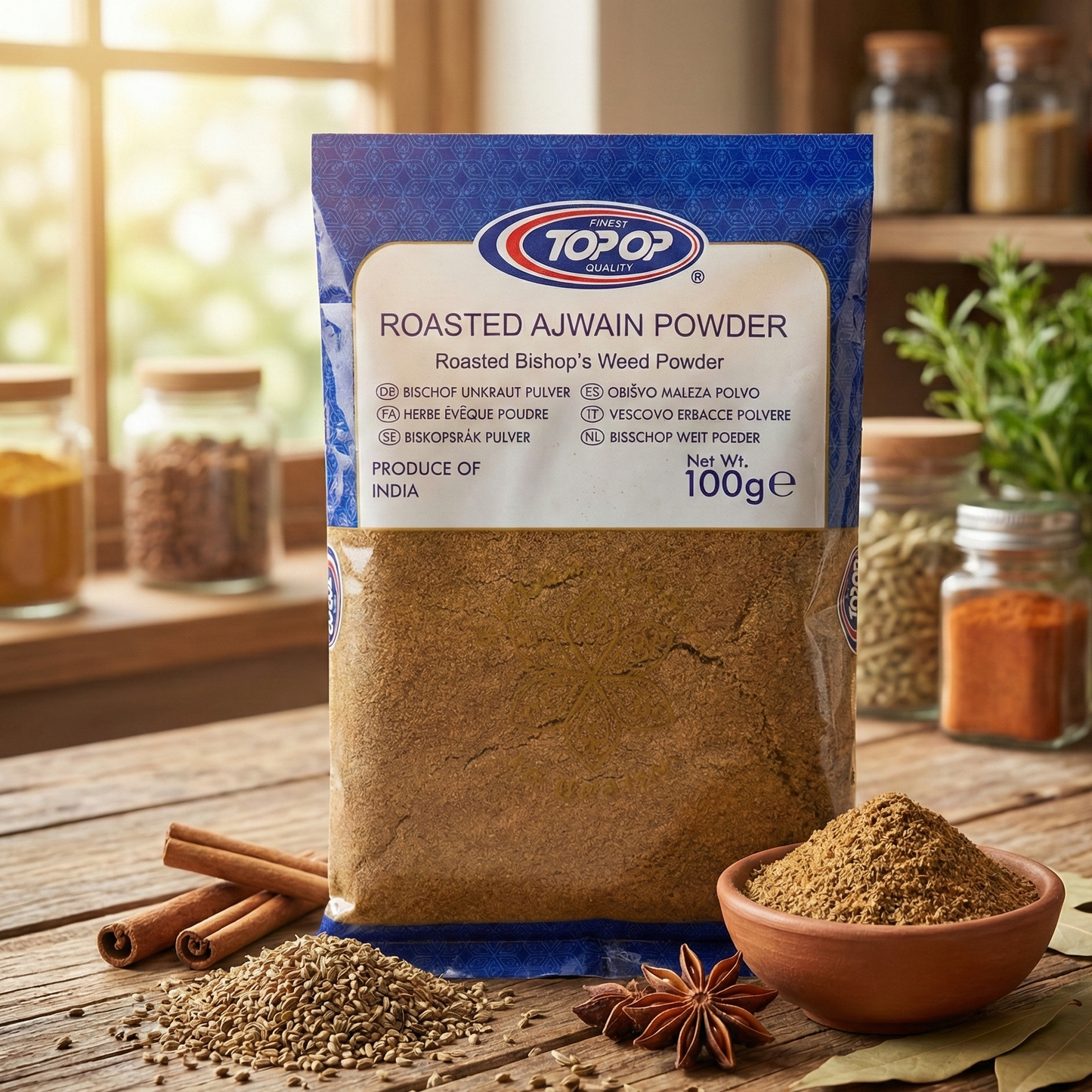 Top op Roasted Ajwain Powder