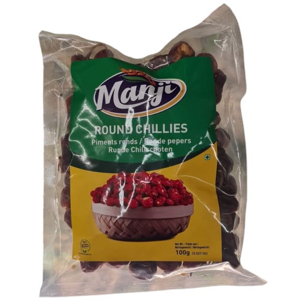 Manji Chilli Round Whole (Gundu/Borilla) - 100g