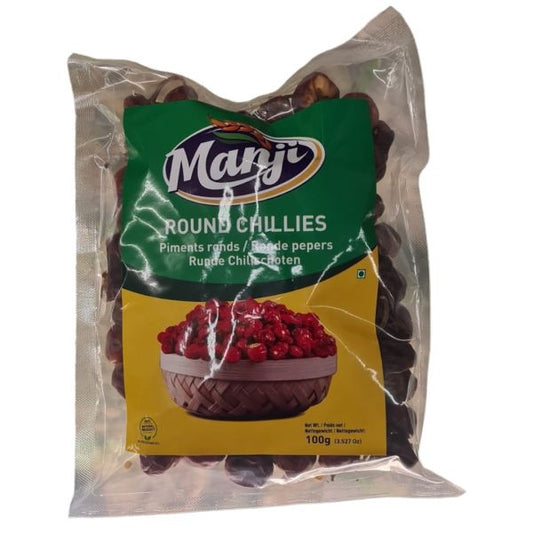 Manji Chilli Round Whole (Gundu/Borilla) - 100g