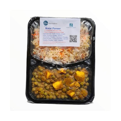 Fresh Matar Paneer With Pulaw Rice