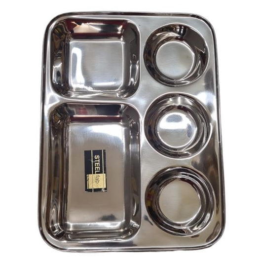 5 Compartment Sillness Still Thali