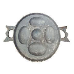 Chitoi Pitha Cast Iron Shaj Pan/Baking Pan/Chitoi Pitha Korai with Cover